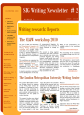EARLI SIG Writing Newsletter 2010-2